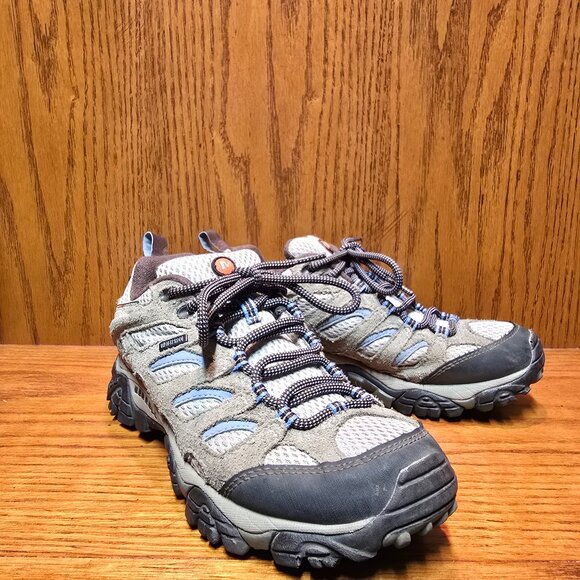 Merrell Moab 2 Womens Size 7 Dusty Olive Waterproof Hiking Running Shoes Boots - Picture 2 of 10